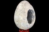 Crystal Filled Celestine (Celestite) Egg Geode #88301-2